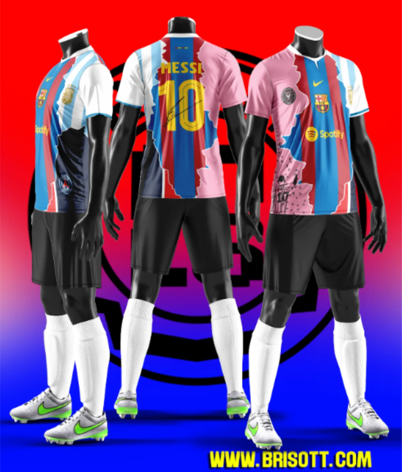 Mockup MESSI CLUBES MCP